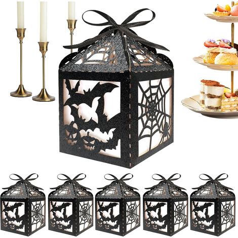 Boîtes Halloween Récipients Chauves-souris Évidés,Décorations Boîte à Bonbons Halloween,pour Snacks Bonbons Table Étagère Cuisine Bar Salle de Classe Maison Hantée (1/5)