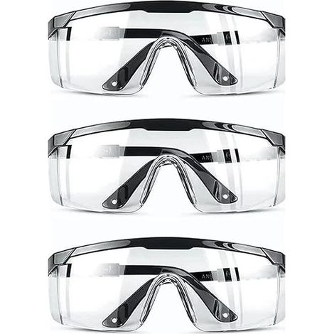 （3pcs）Anti-fog, Anti-UV, Anti-scratch Protective Goggles, Suitable for Workplace, Construction, DIY, Laboratory, Welding, Chemistry (1/5)