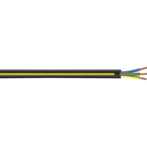 Nexans – Câble électrique 3 G 2.5 mm² U1000R2V – Longueur 10 m – Résistance aux UV – Pour installations fixes basse tension