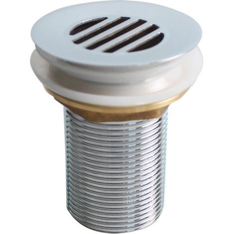 JSSEVN - Fixed waste fitting for hand basin without overflow - free flow - brass grid (1/5)