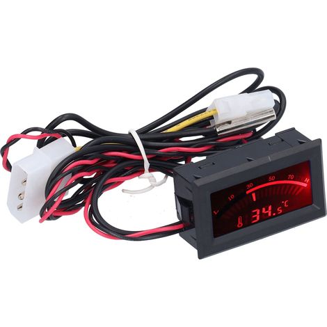 Mini thermomètre DC 5V à sonde métallique, module de mesure de température numérique intégré avec capteur NTC TS-805-R (lumière rouge)