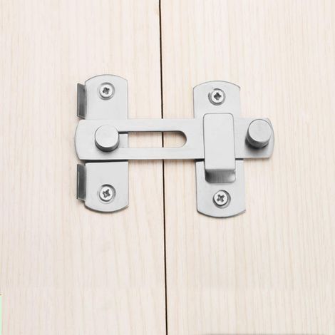 La porte de loquet à basculement en acier inoxydable verrouille la serrure porte sécurité verrou barre, glissière serrure Hasp pour des accessoires pièce cabinet fenêtre (1/4)