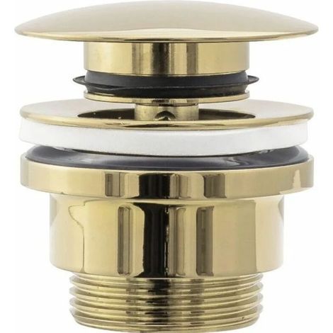REA Gold CLIC-CLAC universal washbasin waste with overflow (1/4)