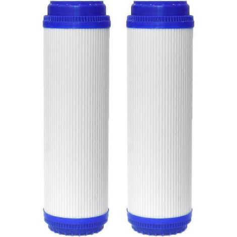 Filtre pour purificateur d'eau 10 pouces à ouverture plate UDF, éléments filtrants en charbon actif compressé, maille A (1/5)