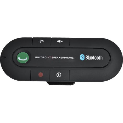 Kit mains libres Bluetooth BT980 pour pare-soleil de voiture - Rouge (1/3)