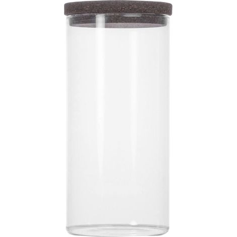 Récipient de cuisine en verre borosilicate et liège, 1,5 l, diamètre 10 x 22,5 cm. Nature / Sagaform (1/4)