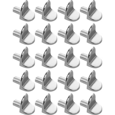 Soportes para estantes, soportes en forma de L, para armarios y librerías, 20 unidades. (1/5)