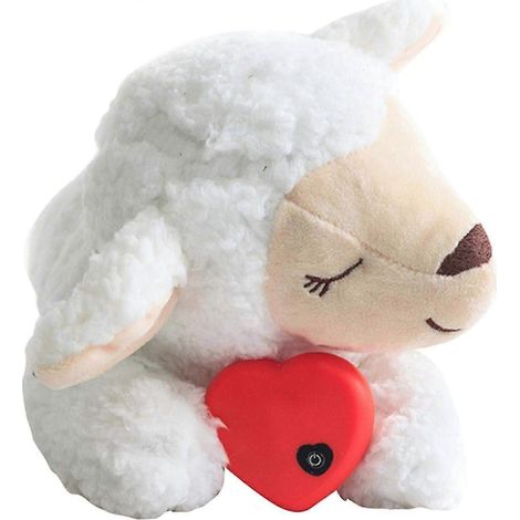 Jouet pour chiot avec battements de cœur, jouet confortable pour l'éducation et le dressage des animaux de compagnie - Peluche apaisante pour le sommeil des petits chiens et chats - Battements de cœur (1/5)