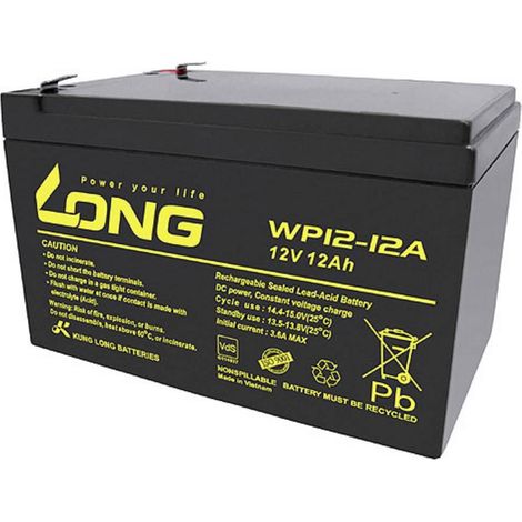 Batería Long WP12-12A/F2 AGM 12V 12Ah Plomo