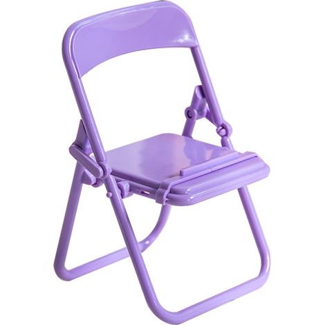 Lot porte-téléphone pliable en plastique violet raisin, support pour smartphones pour étudiants, chambre dortoir bureau.