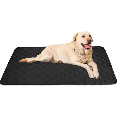 Wasserdichte Hundedecke, schwarze, wendbare Haustierdecke, waschbarer Sofaschutz, warme Ruhedecke für Hunde und Katzen (50 x 80 cm)