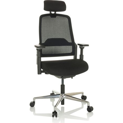 Bürostuhl / Chefsessel TERARO AX Netzstoff / Stoff schwarz hjh OFFICE