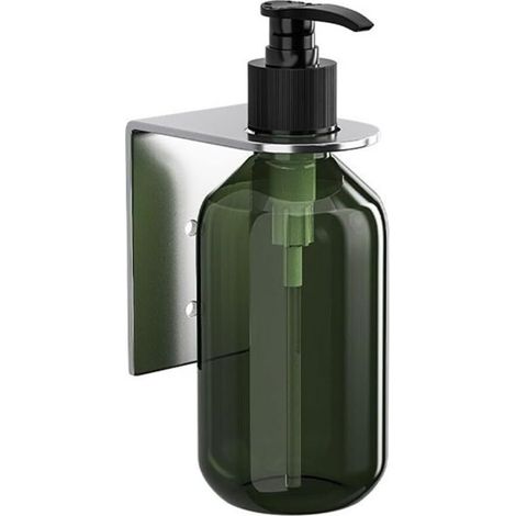 Bardusch-Distributeur mural inox 1 flacon, support shampoing/gel/lotions, salle de bain (1/5)