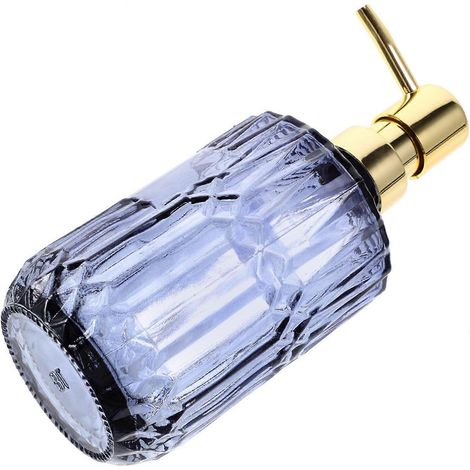 Filiyano-Distributeur de savon en verre transparent pour lavabo, distributeur de shampoing et gel douche, flacon décoratif rechargeable. (1/5)