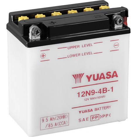 Batterie moto YUASA 12N9-4B-1 12V 9.5AH 85A (1/3)