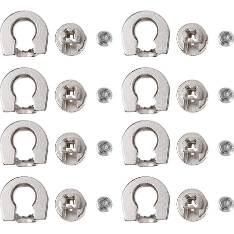 Connecteurs excentriques pour meubles Healeved avec protection antirouille, alliage, lot de 10, (1/5)