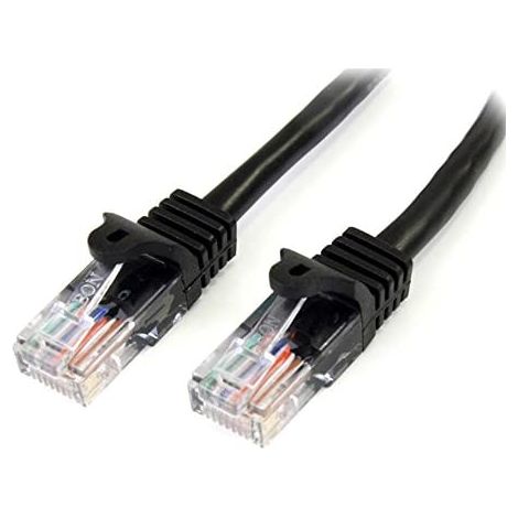 10M BLACK CAT5E CABLE SNAGLESS ETHERNET CABLE - UTP (1/3)
