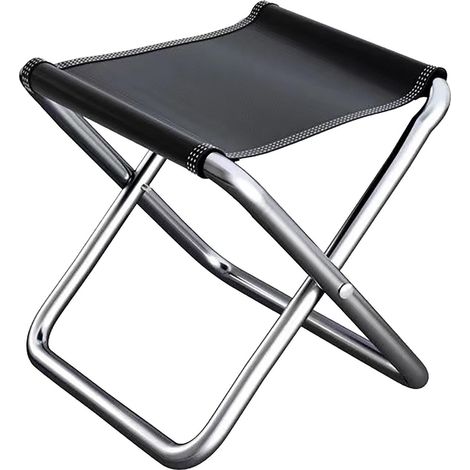 Silla plegable, taburete de pesca, estructura robusta, diseño ligero, ideal para acampar y viajar. (1/5)