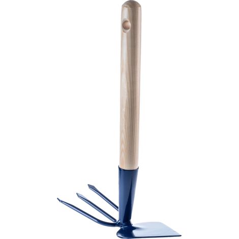 Houe de jardin, 35 cm de longueur, matériau en acier, polyvalente pour les tâches de jardinage, légère, efficace pour le desserrage du sol (1/5)