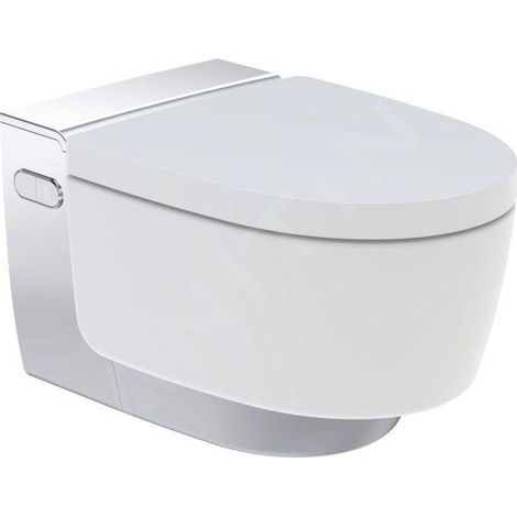 Geberit AquaClean - Bidet électronique Mera Comfort suspendu, SoftClosing, chrome brillant 146.212.21.1 (1/5)