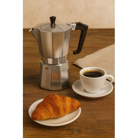 Cafetera italiana - PEZZETTI - ITALEXPRESS - Aluminio - 9 tazas - Inox
