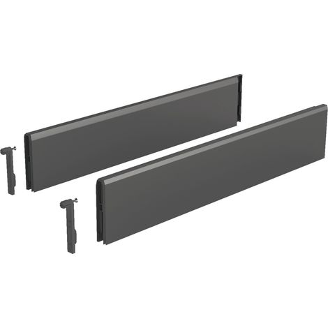 Hettich Schubk.-Designelement, ArciTech, 9122913, NL400mm, Stahl anthrazit pulverbeschichtet (1/3)