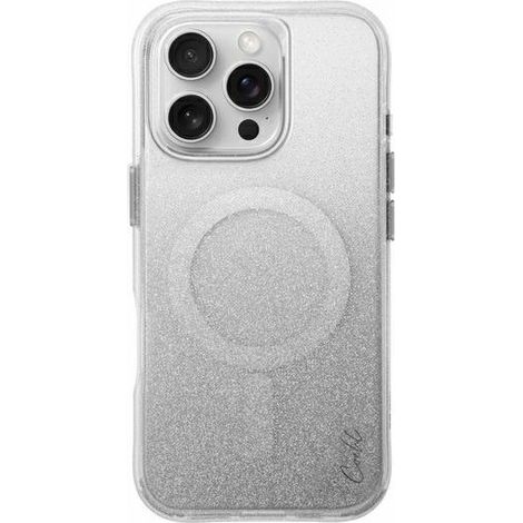 Funda Uniq Coehl Lumino para iPhone 16 Pro 6.3 con carga magnética, color plata/plata brillante. (1/5)