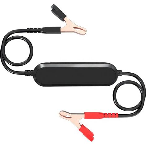 Testeur de batterie  BK200 6V/12V/24V pour voiture, moto, tondeuse à gazon, bateau (noir) (1/5)