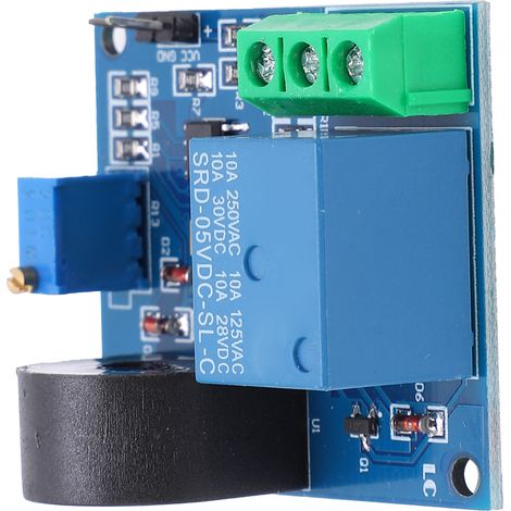 Module de capteur de courant sur circuit imprimé, petit relais 5 V, dispositif de détection de surintensité CA (1/5)
