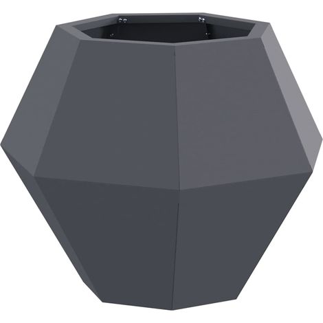 Planter Anthracite 50 x 50 x 40 cm Steel vidaXL