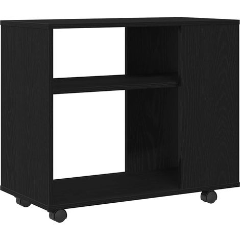 Maison Exclusive - Beistelltisch Schwarze Eiche 70 x 35 x 60,5 cm (1/5)