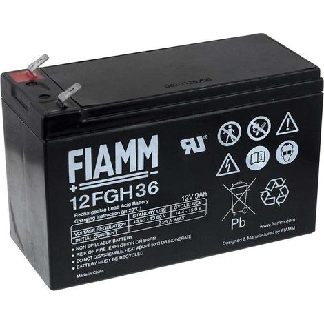 Batería Plomo FIAMM 12FGH36 12v 9Ah Alta Descarga (1/3)