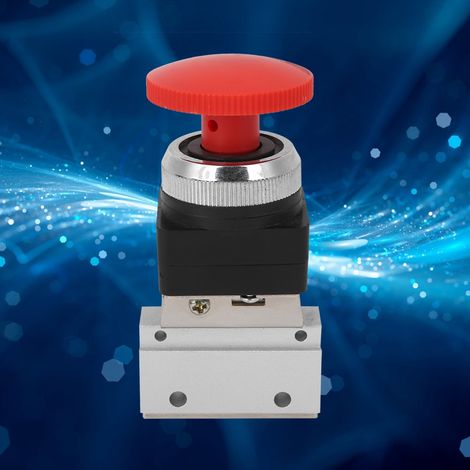 MOV-03EB G1/8 Gewinde MOV Pilzknopf-Mechanikventil 2-Wege-Luft-Mechanikventil (1/5)