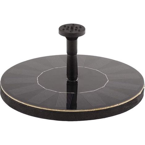 Pompe De Fontaine Solaire, Pompe Solaire Ronde De Jardin De 1,4 W, Adaptée À La Pompe De Fontaine Flottante dans Un Réservoir d'eau Ou Un Étang (1/5)