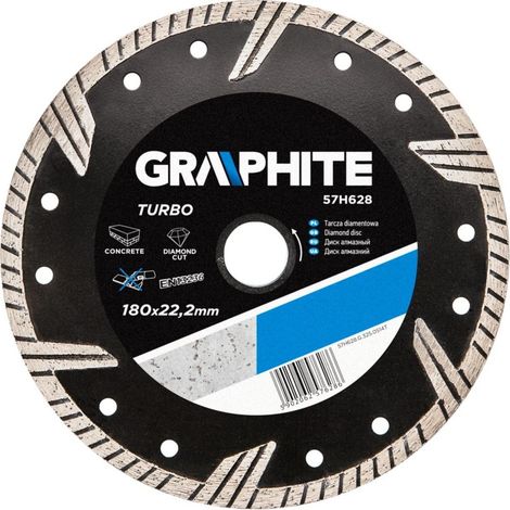 Disque diamant 180 x 22,2 mm, turbo