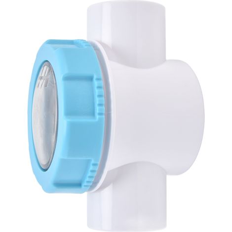 Clapet anti-retour transparent 50mm G1 1/2 pour filtre piscine, prévention de reflux et tuyau miroir