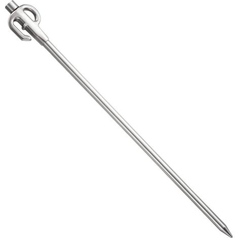 Bodenanker – 360° drehbarer Hundeanbindepfosten aus Edelstahl, sehr robust – Bodenankerpfosten für Hunde – Campingzubehör für Kabel – 45 cm (1/2)