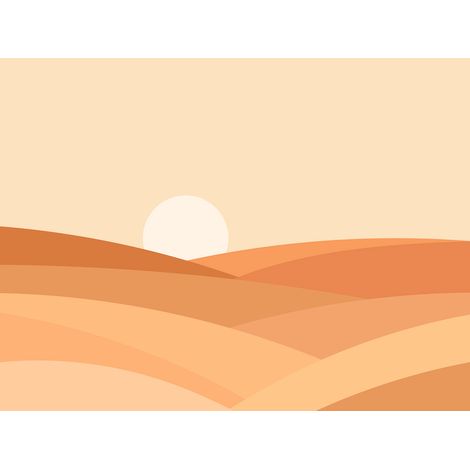 Papier peint panoramique - Paysage Boho - 130 cm x 98 cm (1/2)
