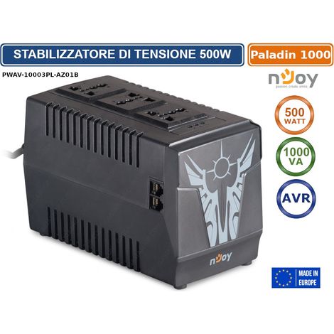 STABILIZZATORE DI TENSIONE 1000VA 500 WATT AVR RJ11 IN/OUT
