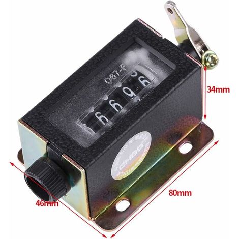 Mini Compteur Mécanique Manuel Compteur 5 Chiffres Arithmomètre (1/4)