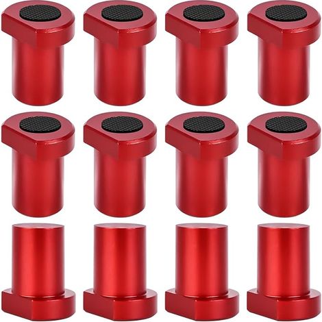 Bench Hooks Aluminum Alloy Bench Hooks Dog Clamp for Workbench Positioning Jaws Clamp Accessories for 20mm Dog Hole Red (1/3)