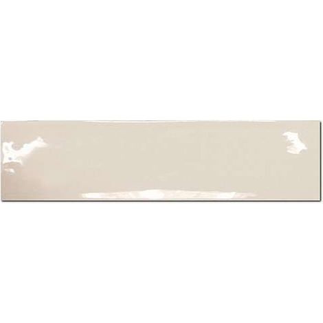 Eiffel Art Construction – Carrelage mur effet zellige beige 7,5x30 cm – Finition brillante – Pâte blanche – Non rectifié – Pour intérieur – Vendu par boîte de 1m2 (1/4)