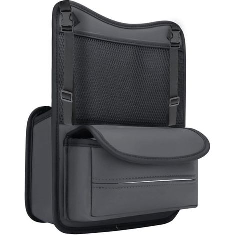 Organizzatore per bagagliaio auto - Organizzatore per auto - Organizzatore per sedile auto - Borsa portaoggetti per auto più elegante e pratica per portafoglio/libri/telefono, porta borse per auto, or (1/2)