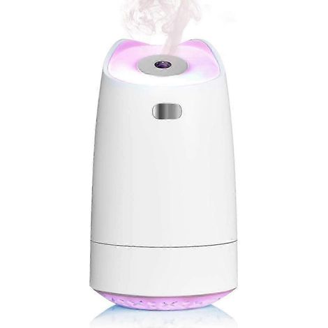 Mini humidificateur USB, humidificateur portable de 280 ml, veilleuse LED 7 couleurs, ultra-silencieux, arrêt automatique. (1/5)