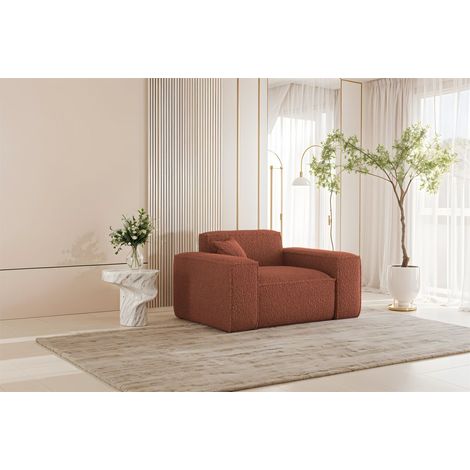 Sessel Designersessel CELES PREMIUM in Stoff Sven Rostbraun