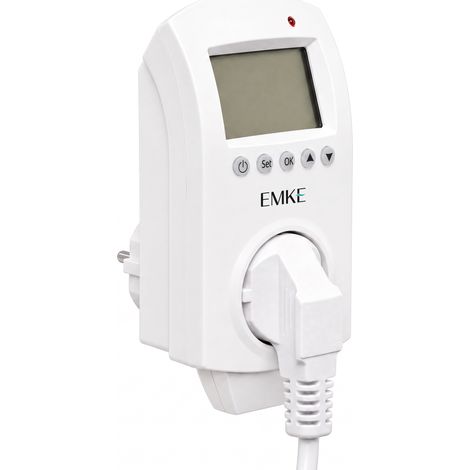 EMKE WLAN-Thermostat-Steckdose 16 A Temperaturregler, Smart Home/Tuya App Steuerung für Heizgeräte und Klimageräte (1/4)