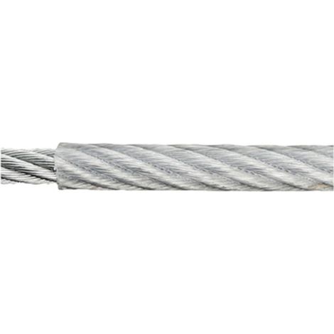 Fune in acciaio zincato (Ø x L) 2 mm x 120 m dörner + helmer 190041 Trasparente