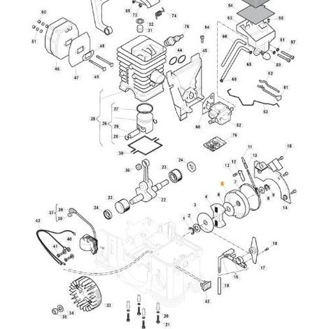 CAMPANA DE EMBRAGUE SP36 ORIGINAL STIGA - 118800704/0
