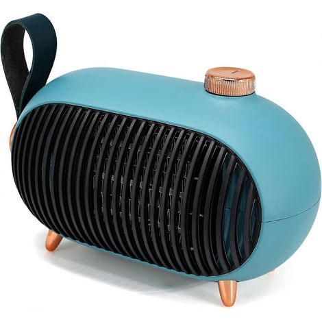 Mini chauffage d'appoint portable pour la maison et le bureau, économe en énergie, avec protection contre la surchauffe, style rétro, idéal pour la chambre. (1/5)