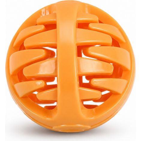 jouet distributeur de friandises pour chien 8.2 x 8 cm orange (1/5)